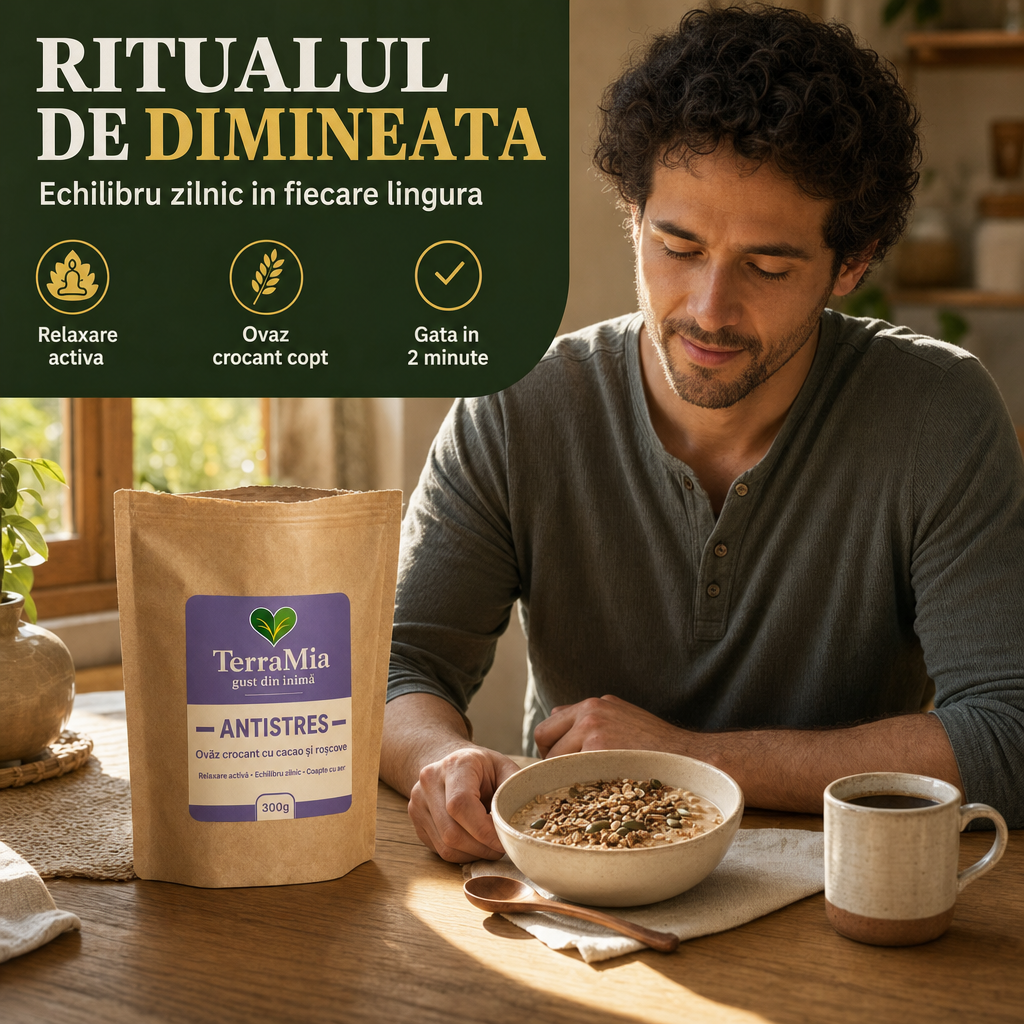 Antistres  —  Snack cu seminte, cacao, roșcove și vanilie