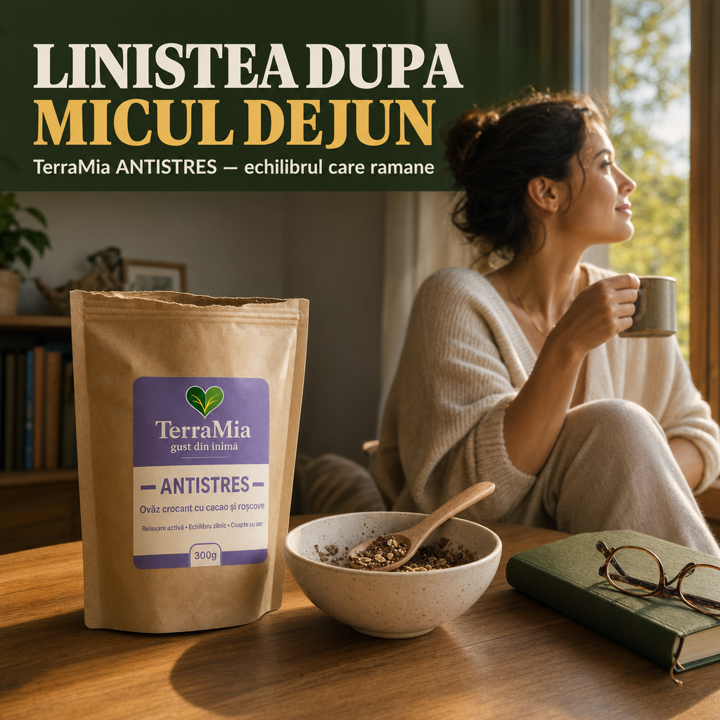 Antistres  —  Snack cu seminte, cacao, roșcove și vanilie