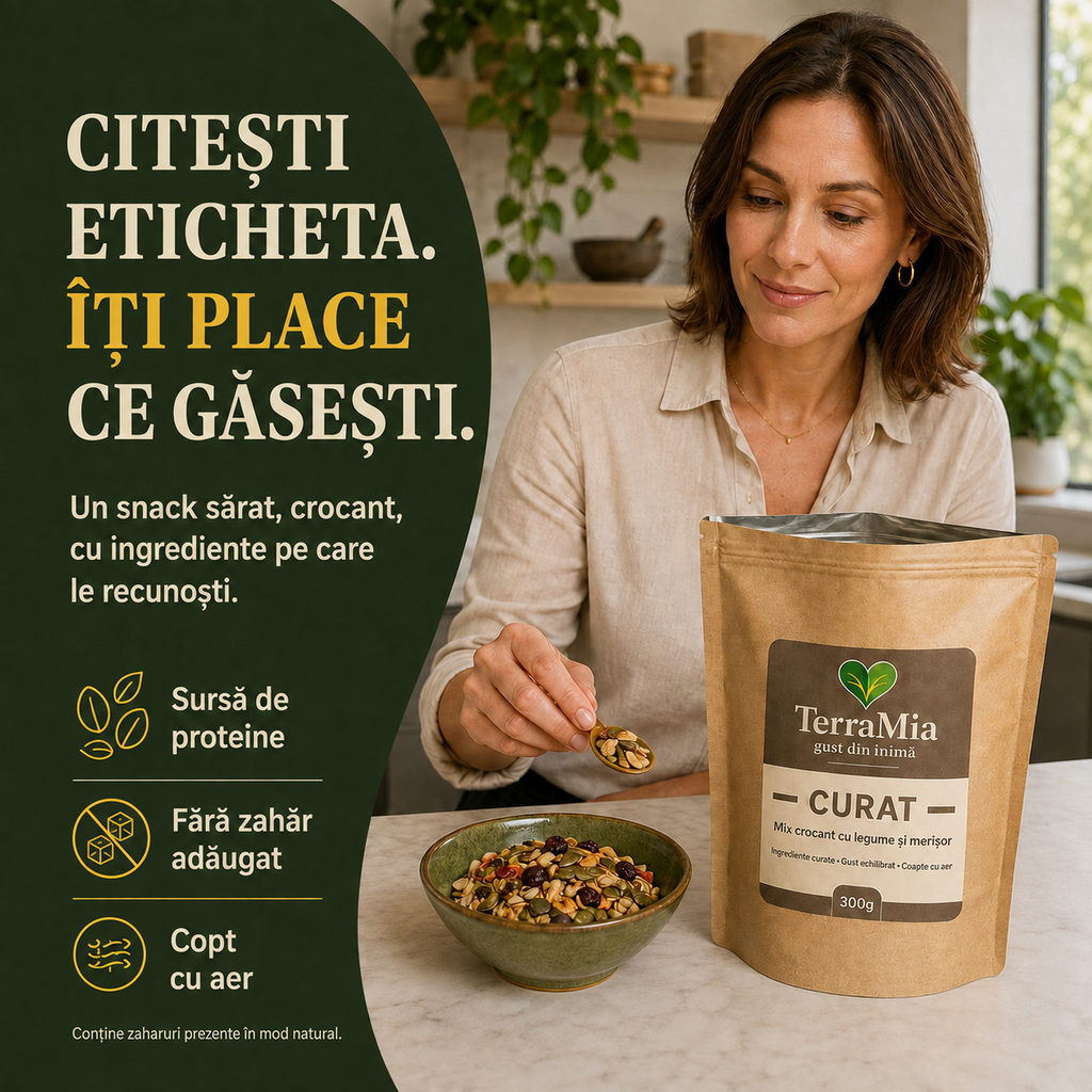Curat — Mix de semințe cu legume deshidratate și turmeric