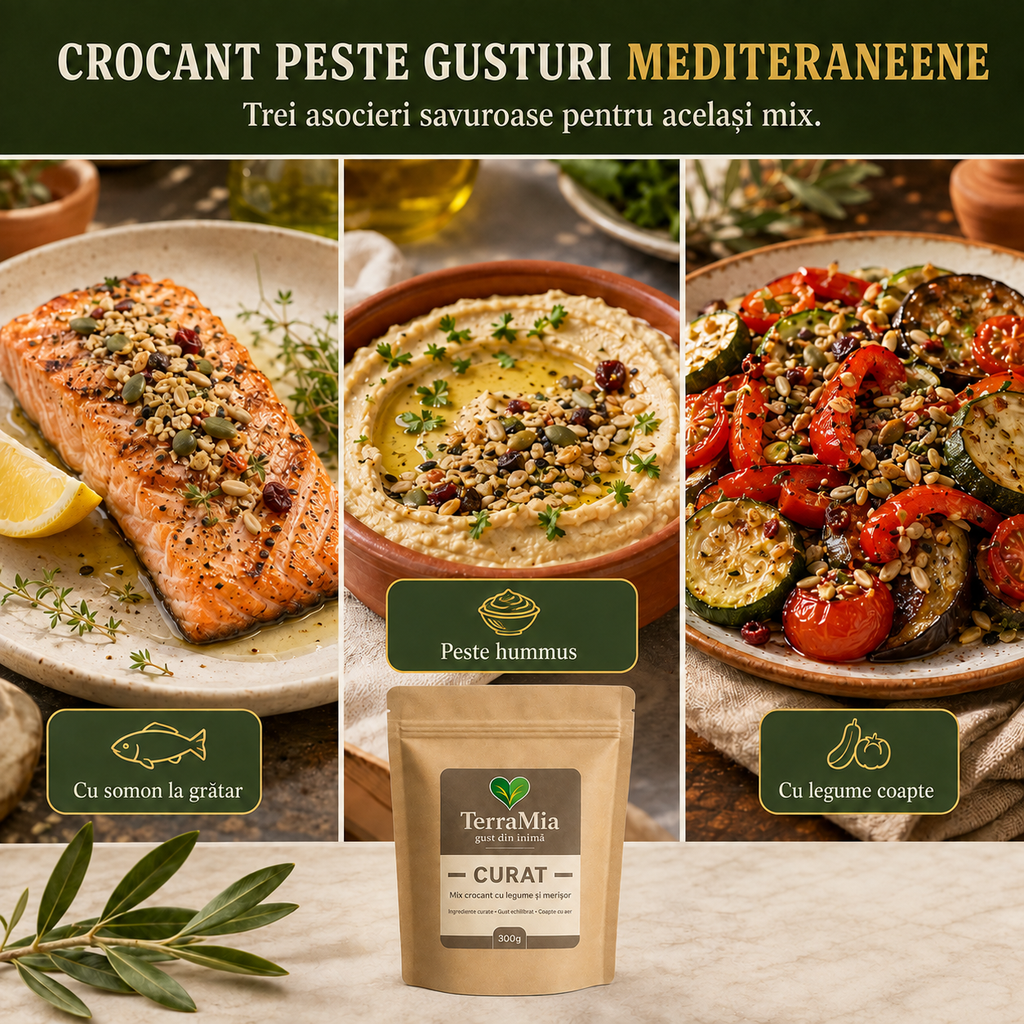 Curat — Mix de semințe cu legume deshidratate și turmeric