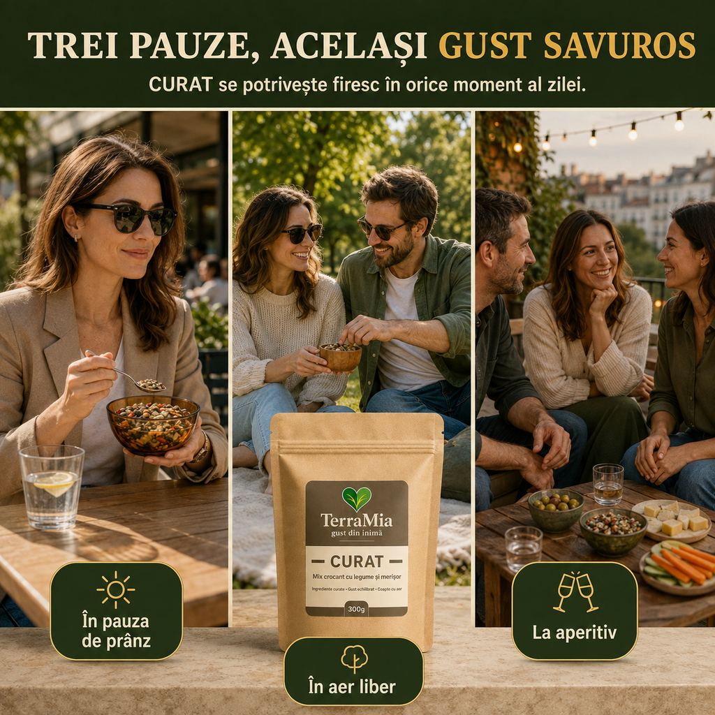 Curat — Mix de semințe cu legume deshidratate și turmeric