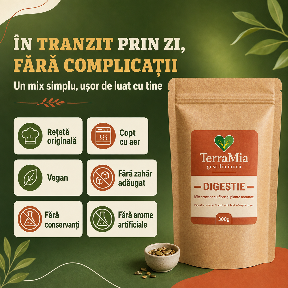 Digestie — Gustare crocantă cu fenicul, anason și cocos