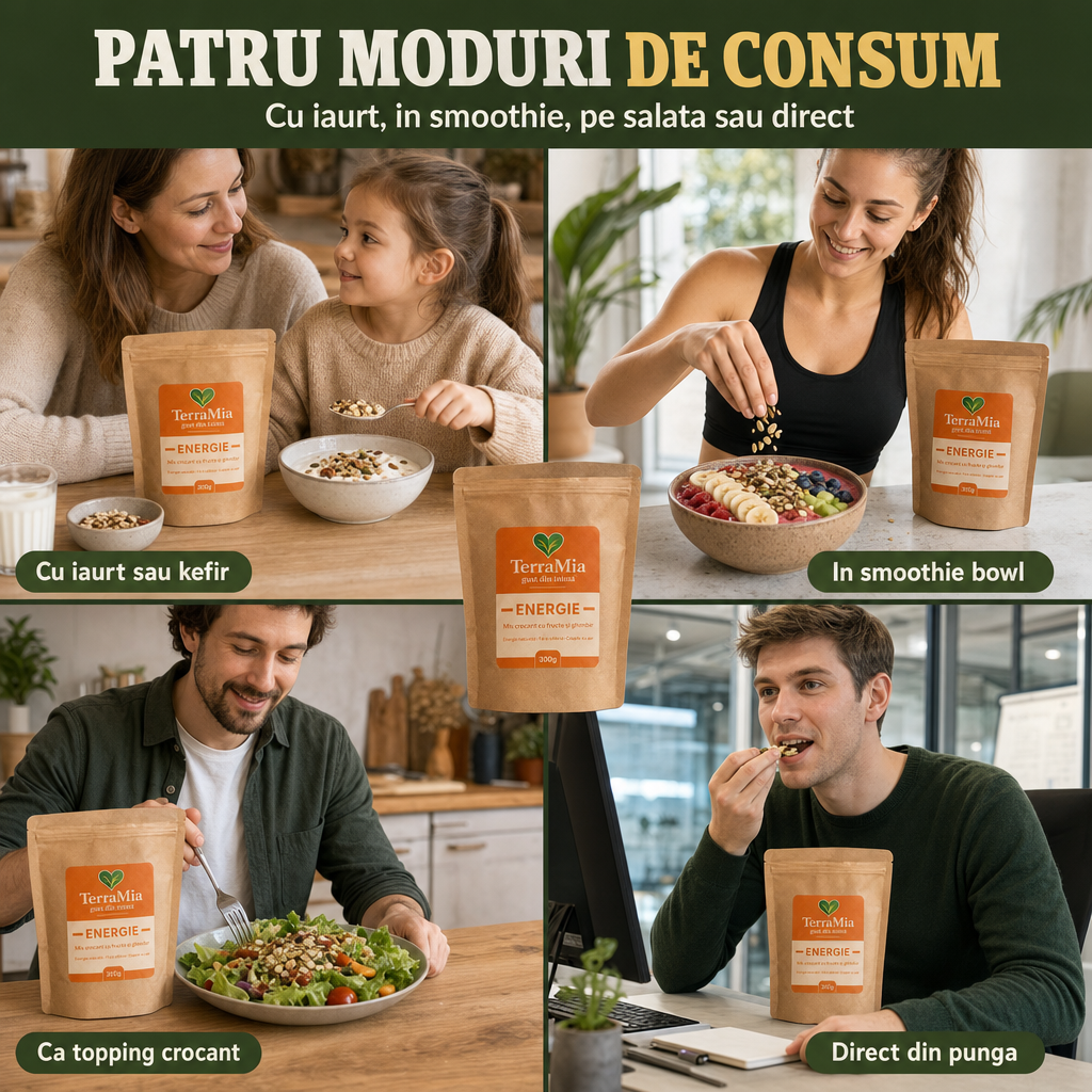 Energie — Snack crocant cu ovăz, goji și ghimbir