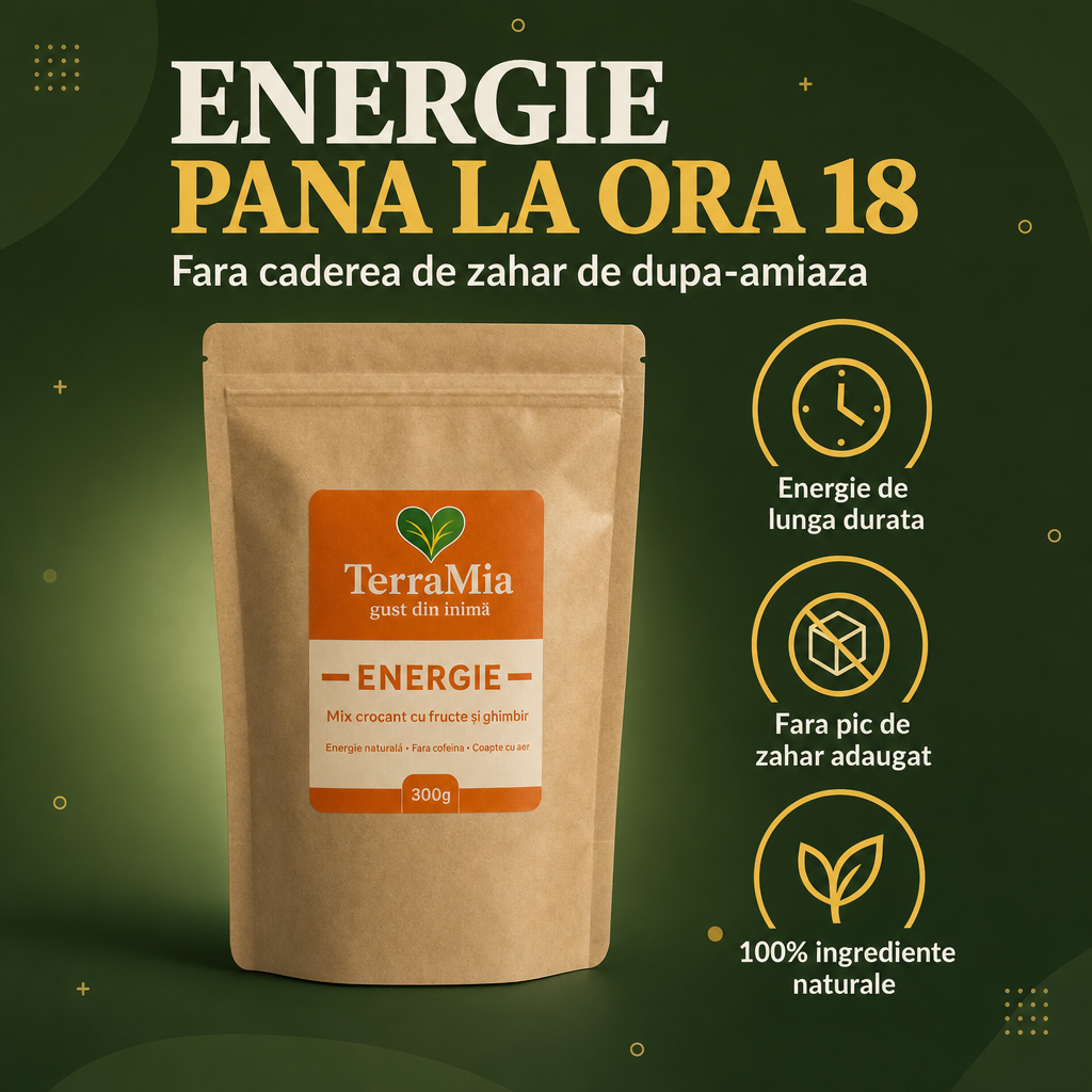 Energie — Snack crocant cu ovăz, goji și ghimbir