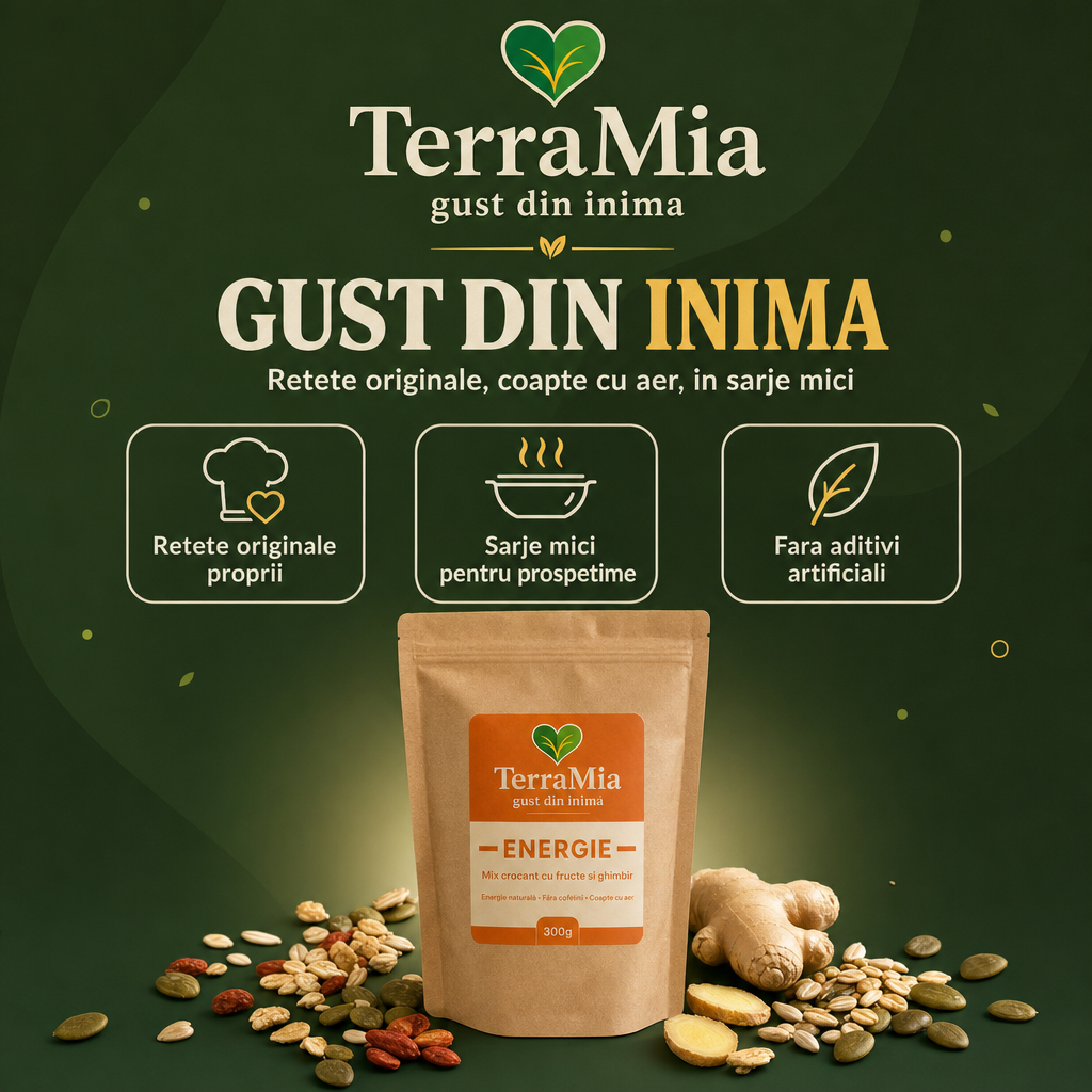 Energie — Snack crocant cu ovăz, goji și ghimbir