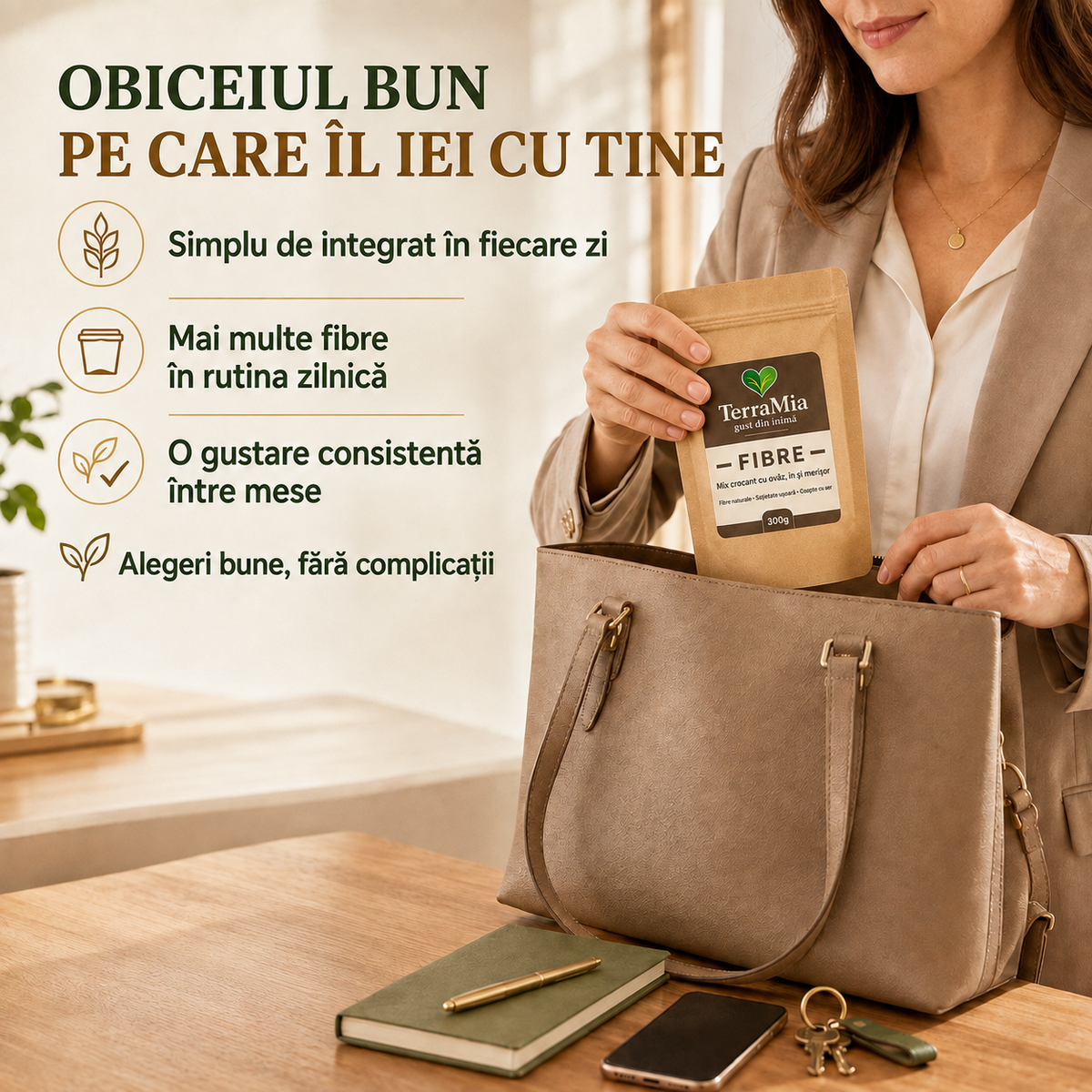 Fibre — Snack cu ovãz, semințe și vanilie de Bourbon