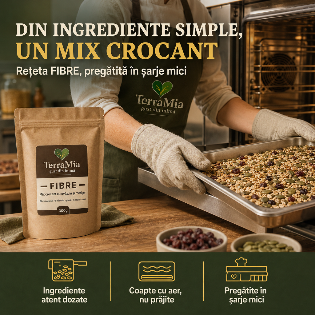 Fibre — Snack cu ovãz, semințe și vanilie de Bourbon