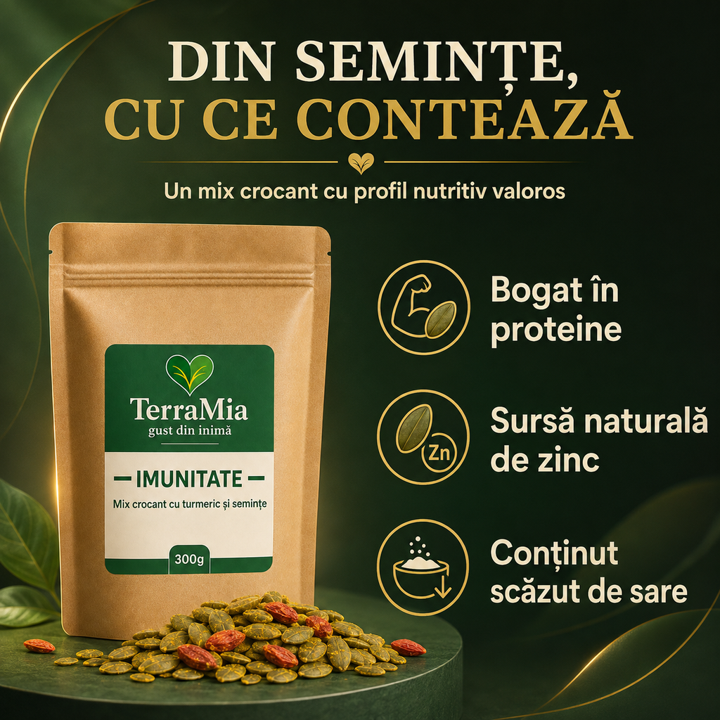 Imunitate — Snack crocant cu goji și turmeric