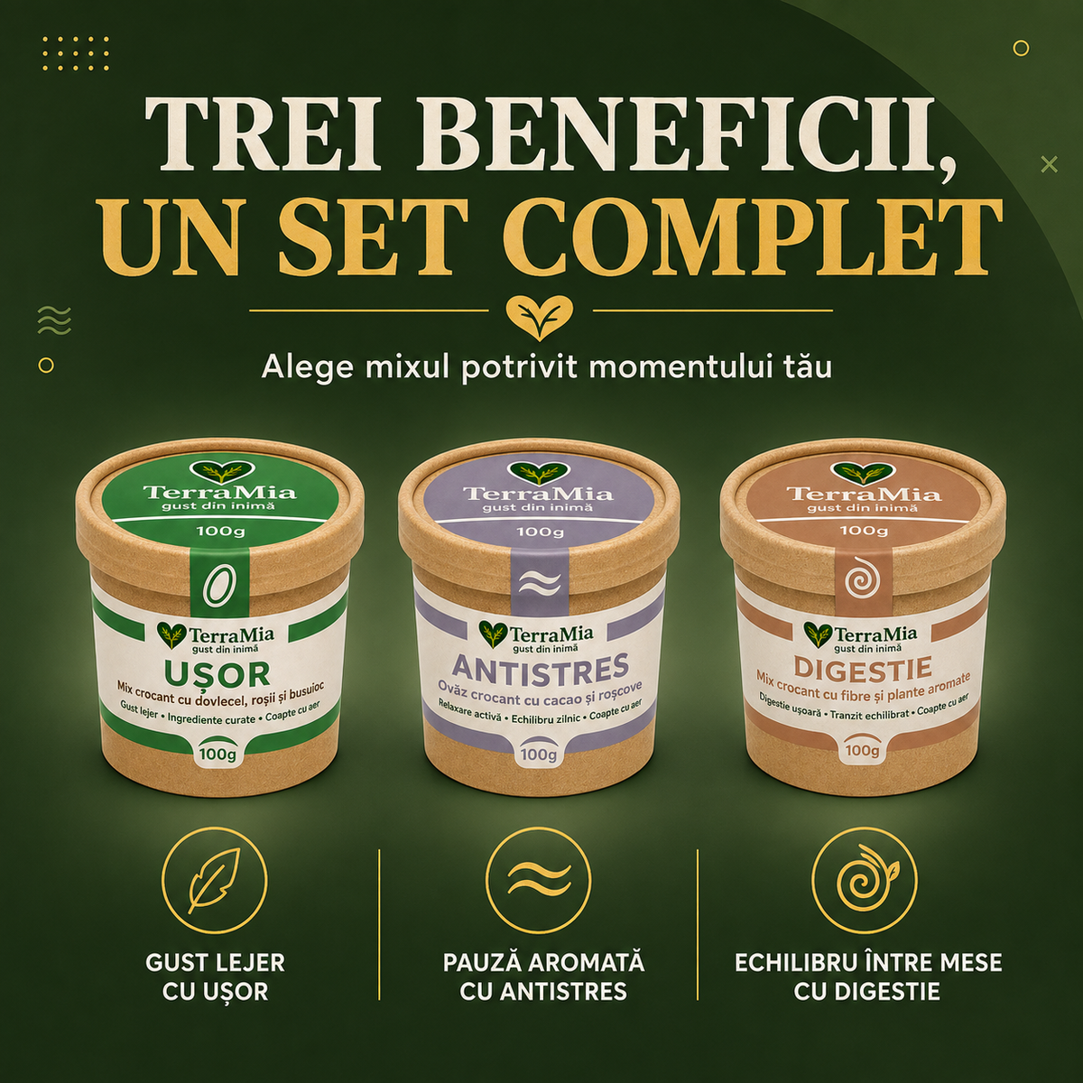 Pachet Pauză & Relaxare – 3x100g