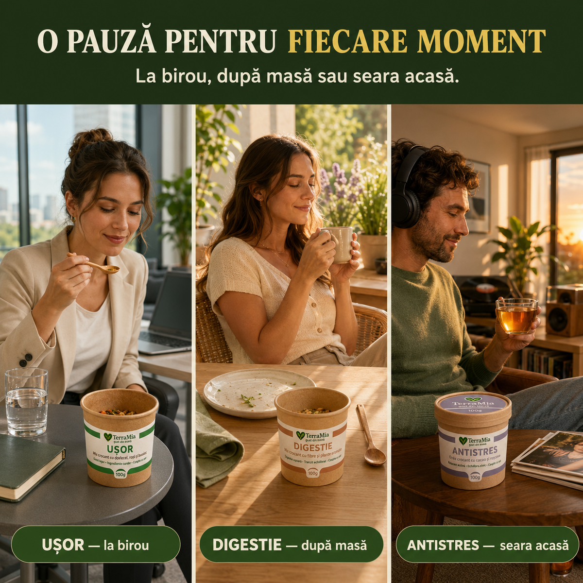 Pachet Pauză & Relaxare – 3x100g