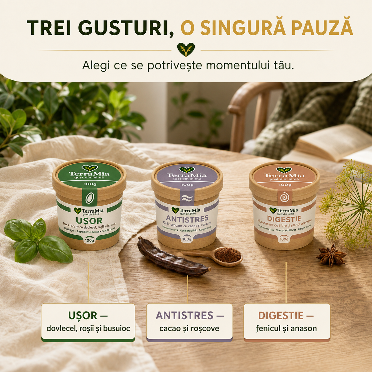 Pachet Pauză & Relaxare – 3x100g