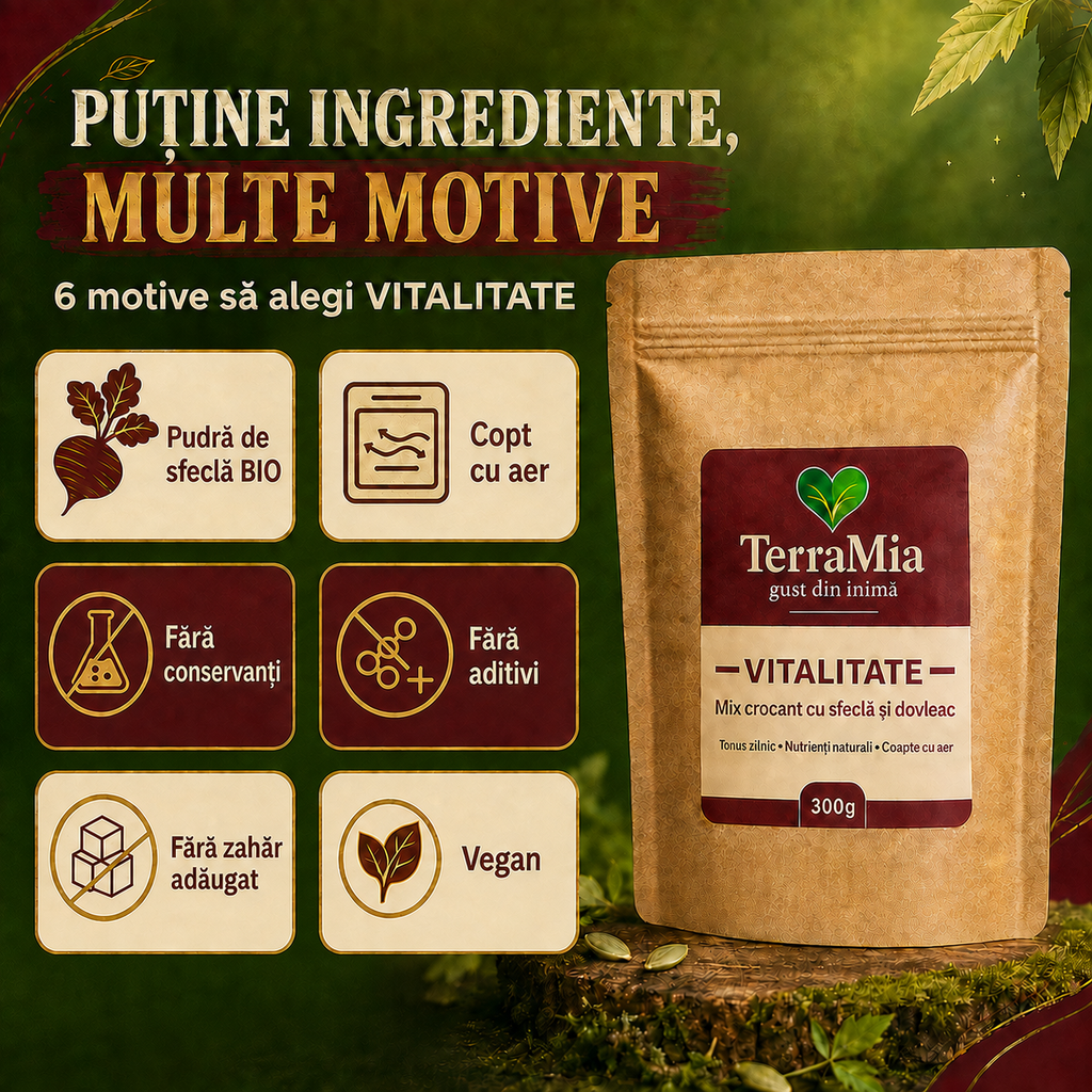 Vitalitate — Mix crocant cu sfeclă și dovleac