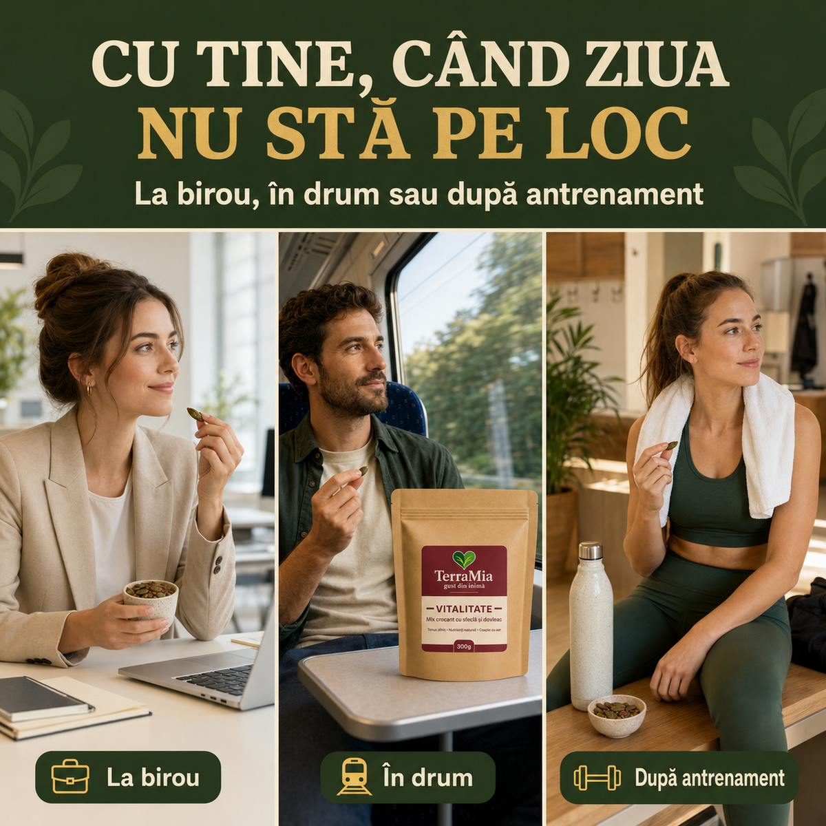 Vitalitate — Mix crocant cu sfeclă și dovleac