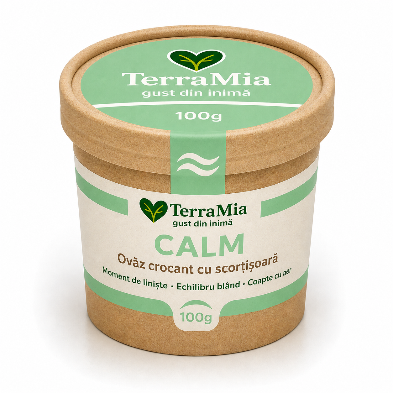 TerraMia Calm 100g – mix crocant cu ovăz, susan și scorțișoară