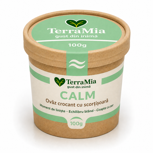 TerraMia Calm 100g – mix crocant cu ovăz, susan și scorțișoară