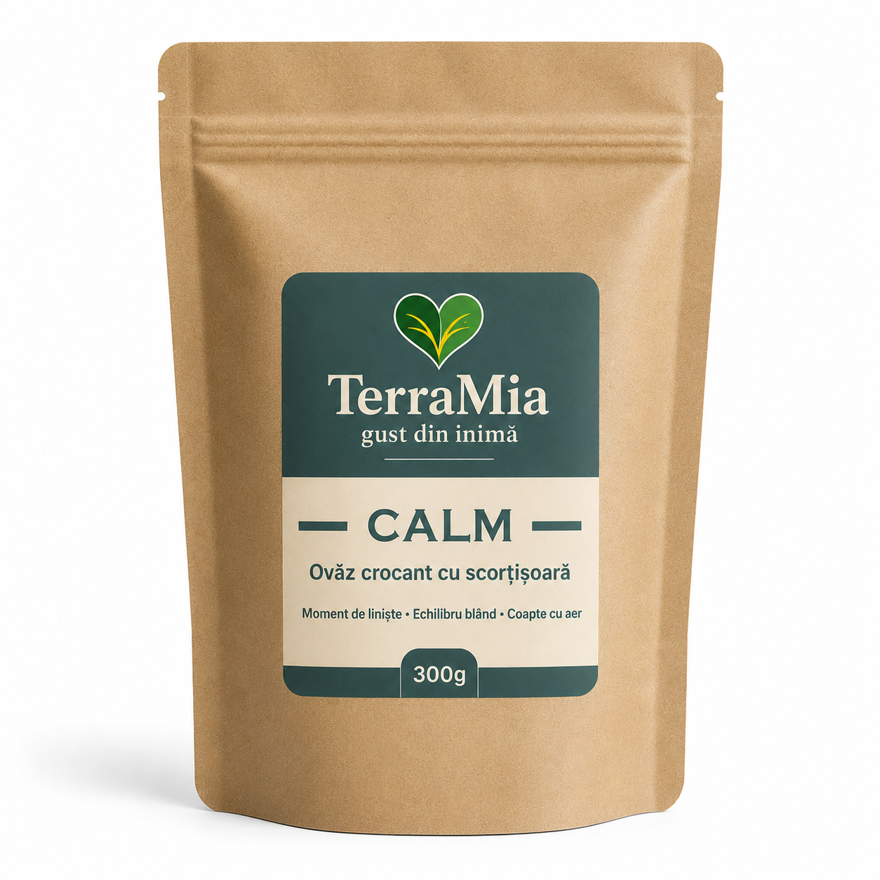 TerraMia Calm 300g – mix crocant cu ovăz, susan și scorțișoară