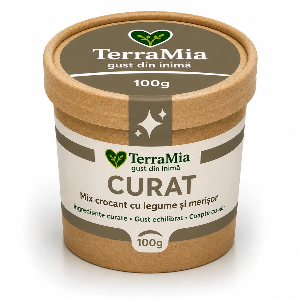 TerraMia Curat 100g – mix crocant cu semințe, legume și turmeric