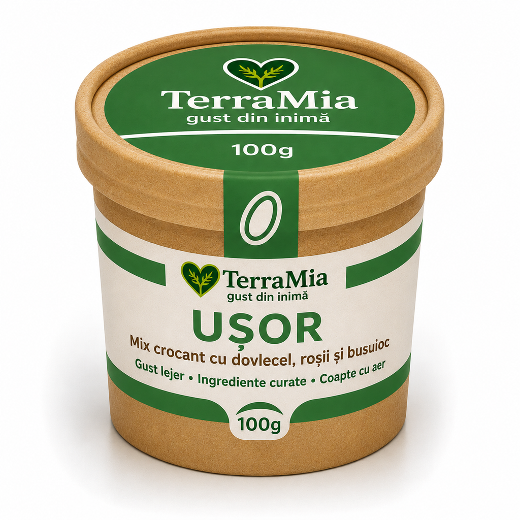 TerraMia Ușor 100g – mix crocant cu dovlecel, semințe și busuioc