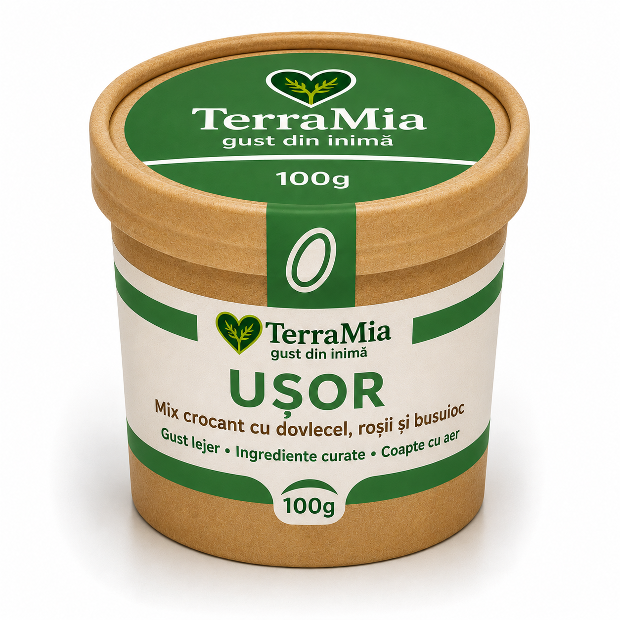TerraMia Ușor 100g – mix crocant cu dovlecel, semințe și busuioc