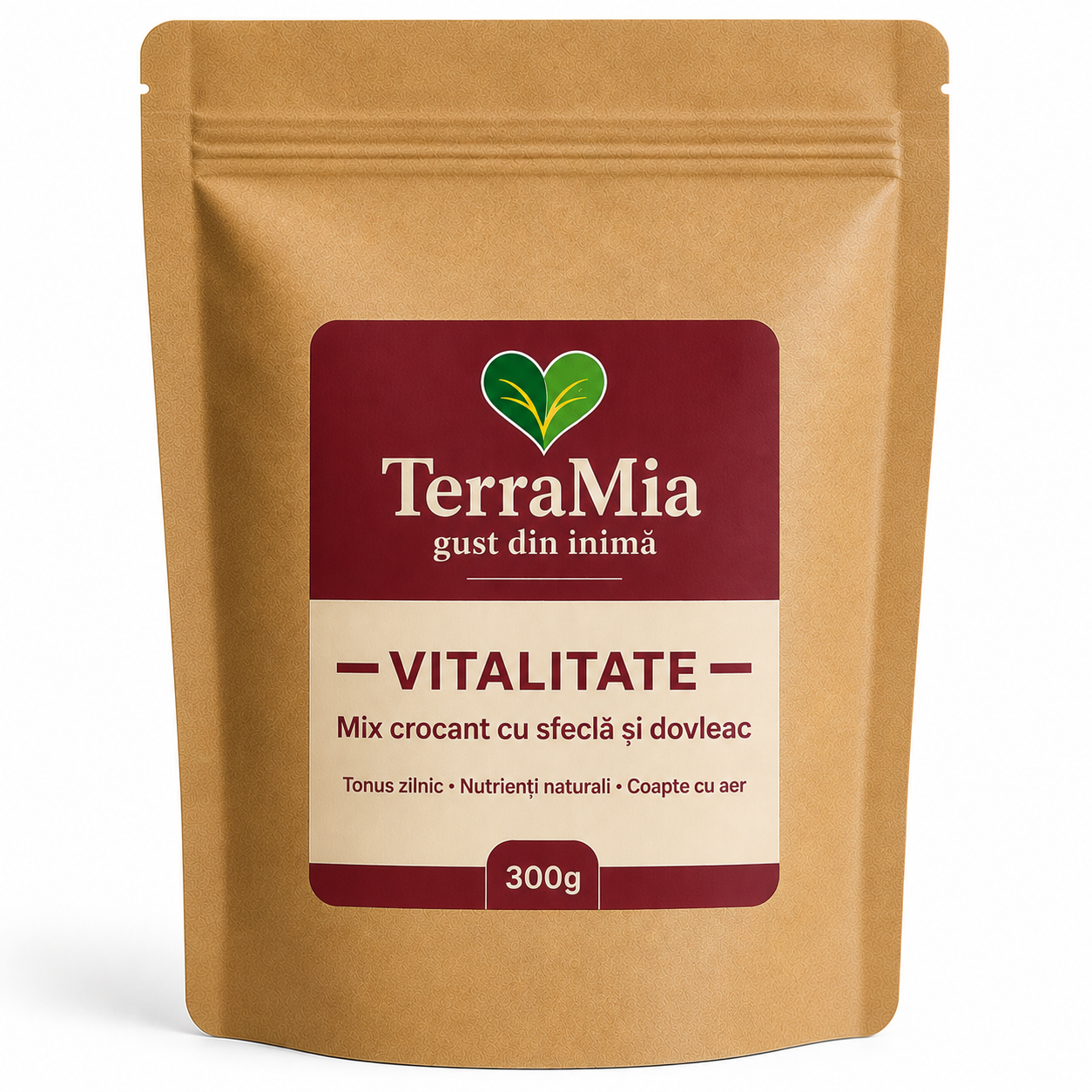 TerraMia Vitalitate 300g – mix crocant cu semințe de dovleac și sfeclă